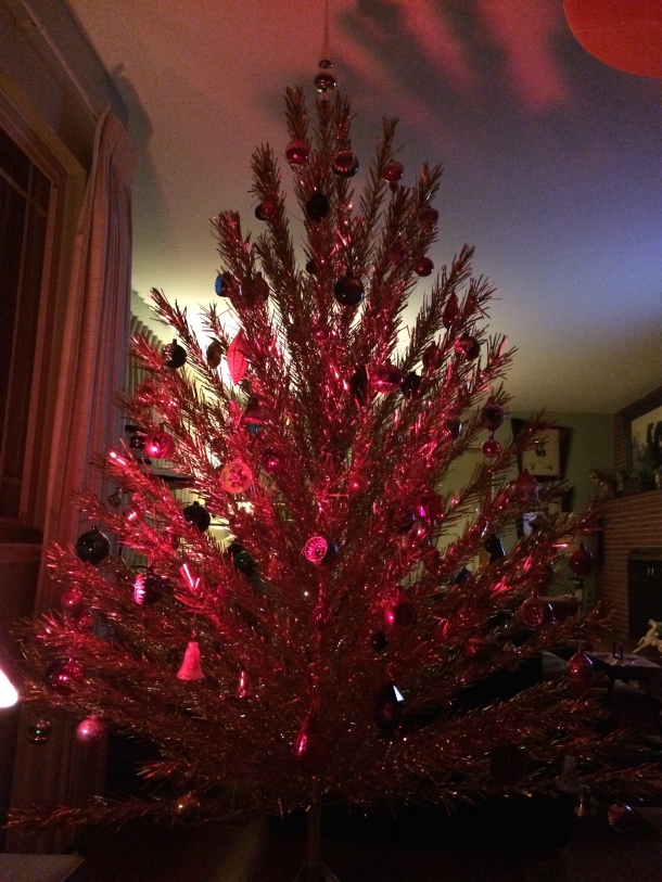 Gold Aluminum Christmas Tree